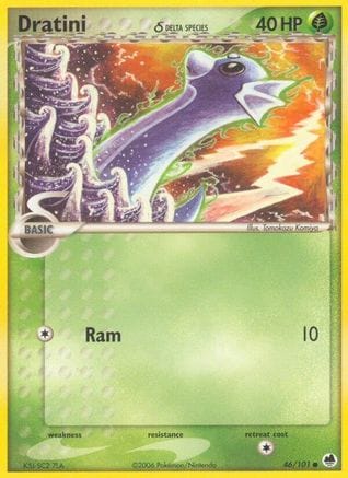 'Pokemon - 'Dratini (Delta Species) 046/101  Dragon Frontiers - Common