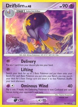 'Pokemon - 'Drifblim 016  Stormfront - Rare
