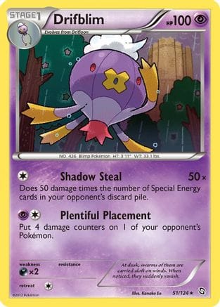 'Pokemon - 'Drifblim 051  Dragons Exalted - Rare