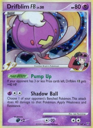 'Pokemon - 'Drifblim FB 003  - Reverse Holofoil Supreme Victors - Holo Rare