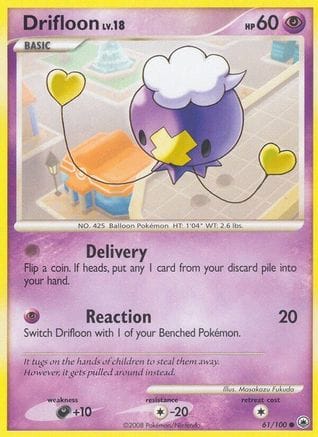 'Pokemon - 'Drifloon 061  Majestic Dawn - Common