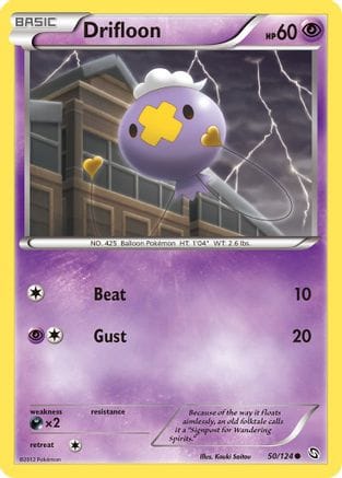 'Pokemon - 'Drifloon (50) 050  - Reverse Holofoil Dragons Exalted - Common