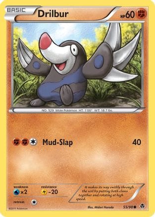 'Pokemon - 'Drilbur (55) 055  Emerging Powers - Common