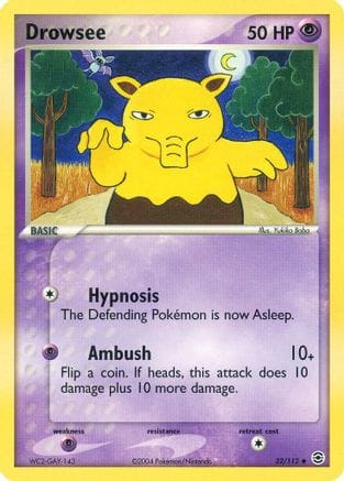 'Pokemon - 'Drowsee 032  FireRed & LeafGreen - Uncommon