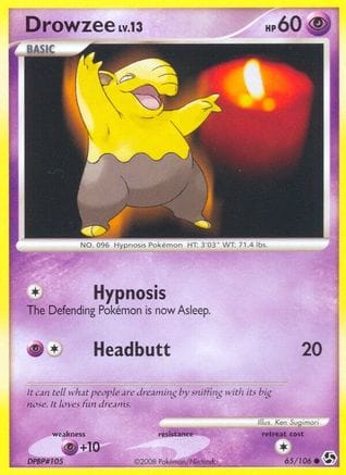'Pokemon - 'Drowzee 065  Great Encounters - Common