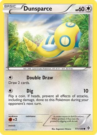 'Pokemon - 'Dunsparce 111  Boundaries Crossed - Common