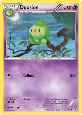 'Pokemon - 'Duosion 075  Legendary Treasures - Uncommon