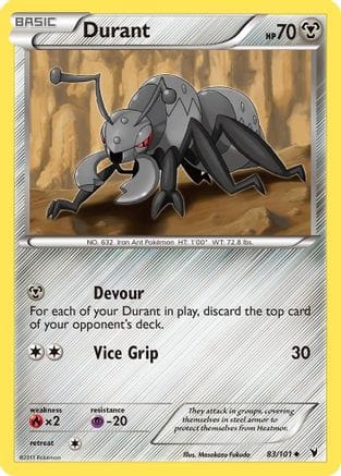 'Pokemon - 'Durant 083  - Reverse Holofoil Noble Victories - Uncommon