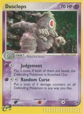 'Pokemon - 'Dusclops 004  - Holofoil Sandstorm - Holo Rare