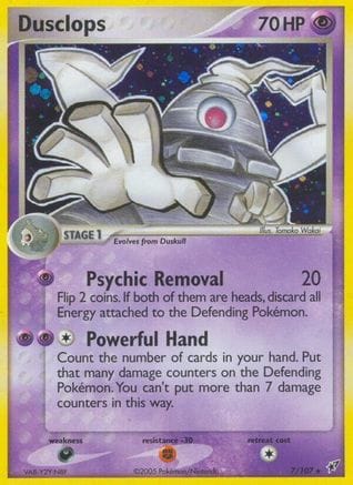 'Pokemon - 'Dusclops 007  Deoxys - Holo Rare