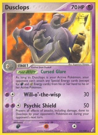 'Pokemon - 'Dusclops 017/100  - Reverse Holofoil Crystal Guardians - Rare