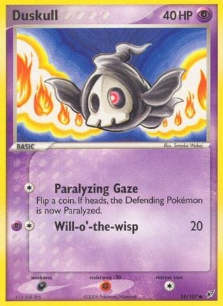 'Pokemon - 'Duskull 058  - Reverse Holofoil Deoxys - Common