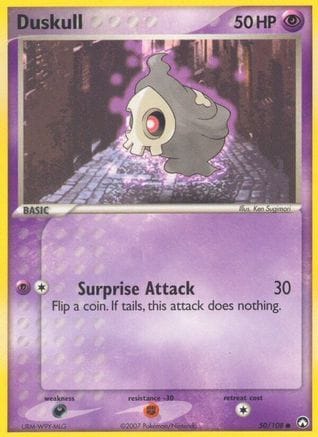 'Pokemon - 'Duskull 050/108  - Reverse Holofoil Power Keepers - Common