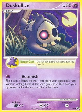 'Pokemon - 'Duskull 086/132  Secret Wonders - Common