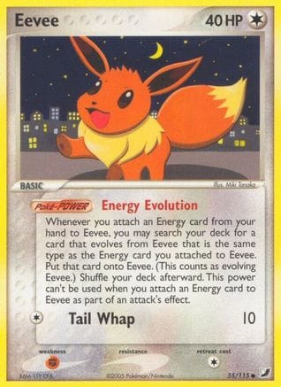 'Pokemon - 'Eevee 055/115  Unseen Forces - Common
