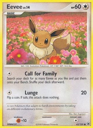 'Pokemon - 'Eevee (62) 062/100  Majestic Dawn - Common