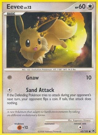 'Pokemon - 'Eevee (63) 063/100  Majestic Dawn - Common