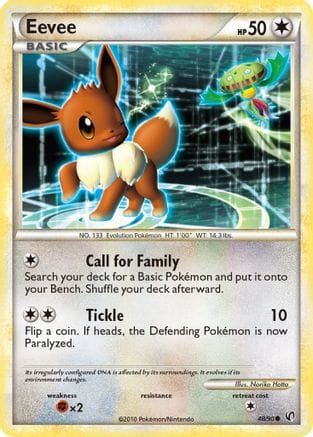 'Pokemon - 'Eevee (48) 048/90  - Reverse Holofoil Undaunted - Common