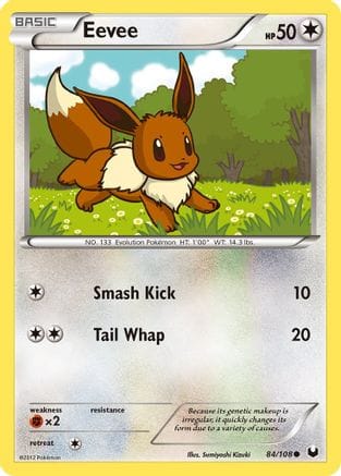 'Pokemon - 'Eevee (84) 084/108  Dark Explorers - Common