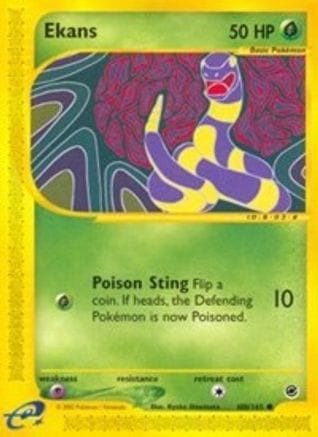 'Pokemon - 'Ekans 108/165  Expedition - Common