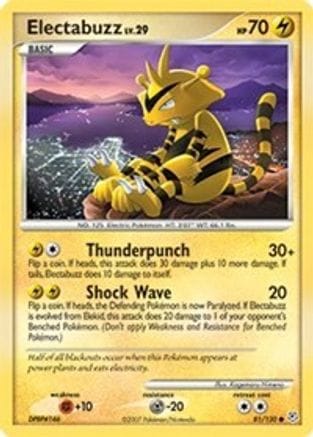 'Pokemon - 'Electabuzz 081/130  Diamond and Pearl - Common