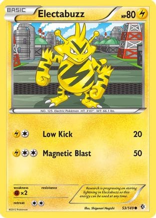 'Pokemon - 'Electabuzz 053  Boundaries Crossed - Common