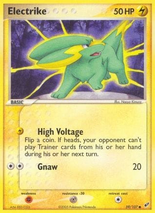 'Pokemon - 'Electrike 059/107  Deoxys - Common