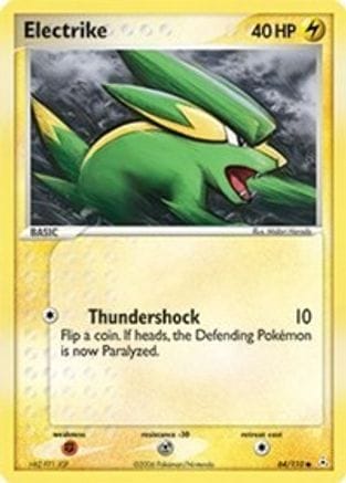 'Pokemon - 'Electrike 064/110  - Reverse Holofoil Holon Phantoms - Common