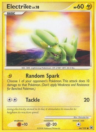 'Pokemon - 'Electrike 064  Majestic Dawn - Common