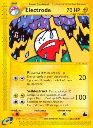 'Pokemon - 'Electrode 036  Skyridge - Uncommon