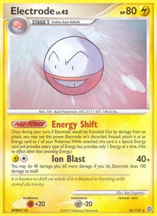 'Pokemon - 'Electrode 026  Secret Wonders - Rare
