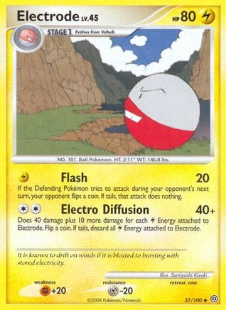 'Pokemon - 'Electrode (37) 037  Stormfront - Uncommon
