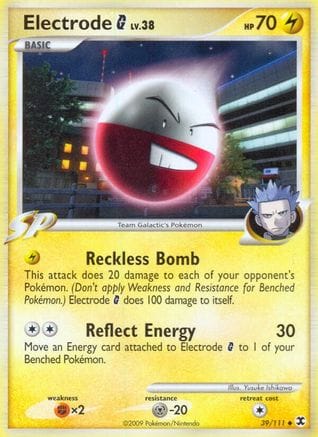 'Pokemon - 'Electrode G 039  Rising Rivals - Uncommon