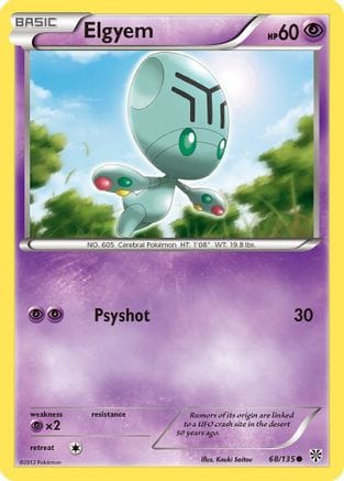 'Pokemon - 'Elgyem (68) 068  Plasma Storm - Common
