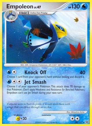 'Pokemon - 'Empoleon 026  - Reverse Holofoil Platinum - Rare