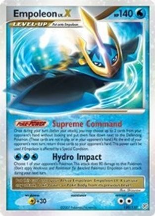 'Pokemon - 'Empoleon LV.X 120  - Holofoil Diamond and Pearl - Ultra Rare