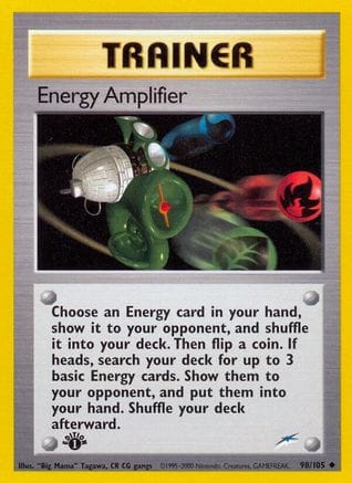 'Pokemon - 'Energy Amplifier 098  - Unlimited Neo Destiny - Uncommon