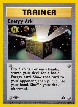 'Pokemon - 'Energy Ark 075/75  - Unlimited Neo Discovery - Common