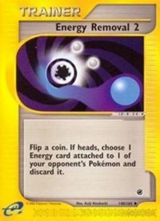'Pokemon - 'Energy Removal 2 140  - Reverse Holofoil Expedition - Uncommon