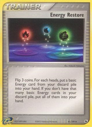 'Pokemon - 'Energy Restore 081  - Reverse Holofoil Ruby and Sapphire - Uncommon