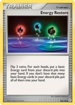 'Pokemon - 'Energy Restore 106  - Reverse Holofoil Diamond and Pearl - Uncommon