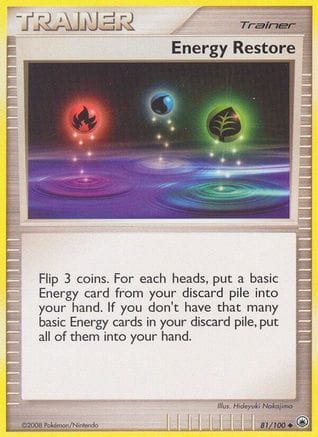 'Pokemon - 'Energy Restore 081  Majestic Dawn - Uncommon