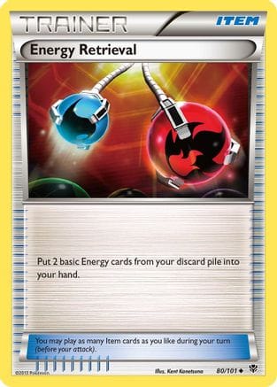 'Pokemon - 'Energy Retrieval 080/101  Plasma Blast - Uncommon