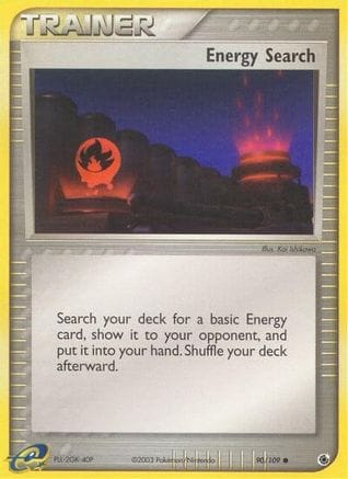 'Pokemon - 'Energy Search 090/109  Ruby and Sapphire - Common