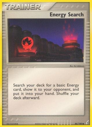 'Pokemon - 'Energy Search 086/100  Crystal Guardians - Common