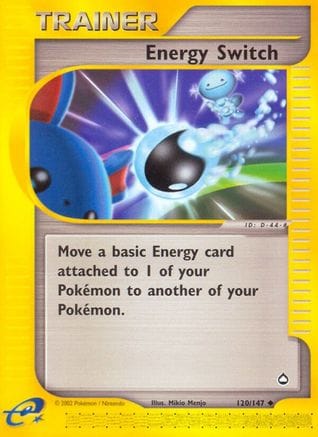 'Pokemon - 'Energy Switch 120  - Reverse Holofoil Aquapolis - Uncommon