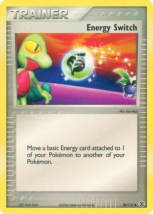'Pokemon - 'Energy Switch 090  - Reverse Holofoil FireRed & LeafGreen - Uncommon