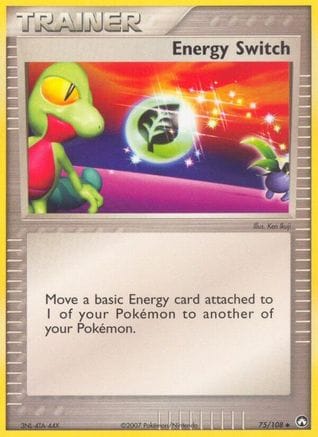 'Pokemon - 'Energy Switch 075/108  - Reverse Holofoil Power Keepers - Uncommon