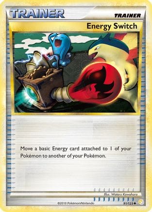 'Pokemon - 'Energy Switch 091/123  HeartGold SoulSilver - Uncommon