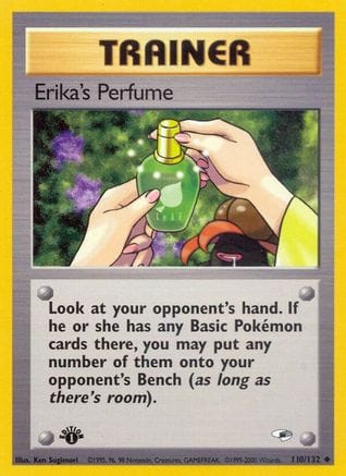 'Pokemon - 'Erika's Perfume 110/132  - 1st Edition Gym Heroes - Uncommon